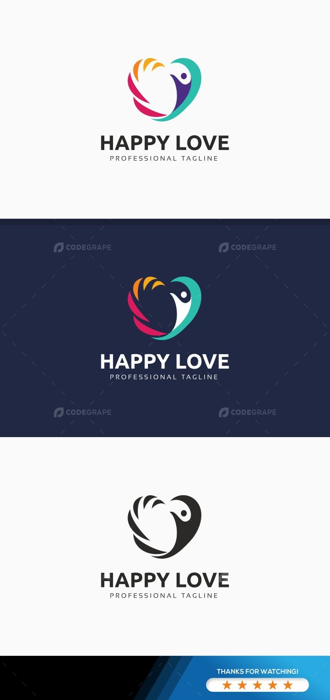 Happy Life Logo Template