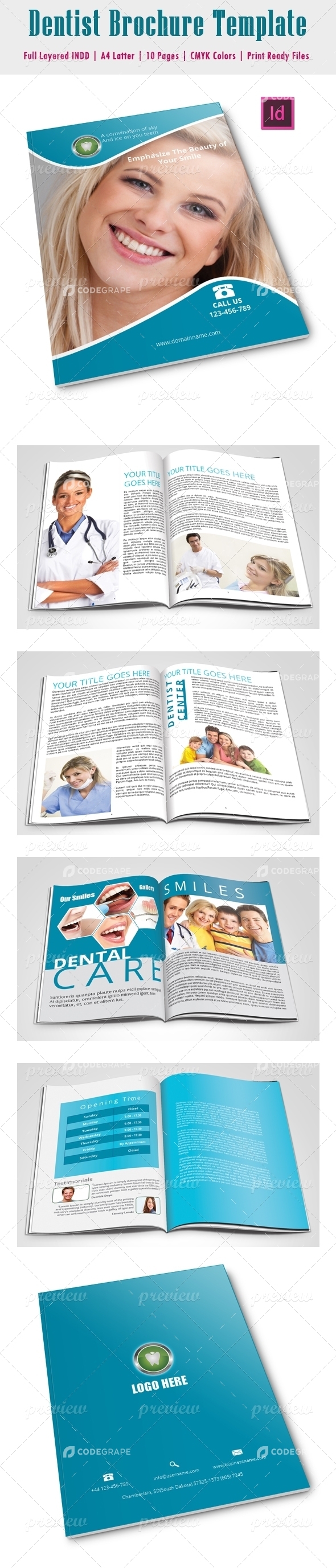 Dentist Brochure Template