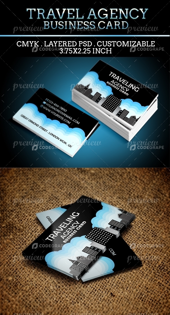 Traveling Agency Business Card