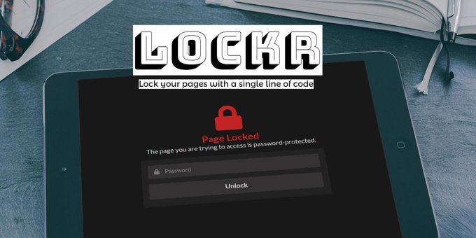 Lockr - Lock Your Pages