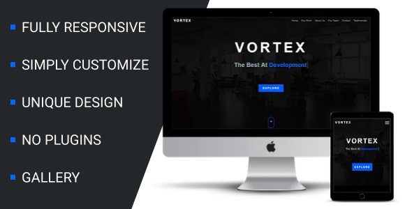 Vortex - One Page Theme