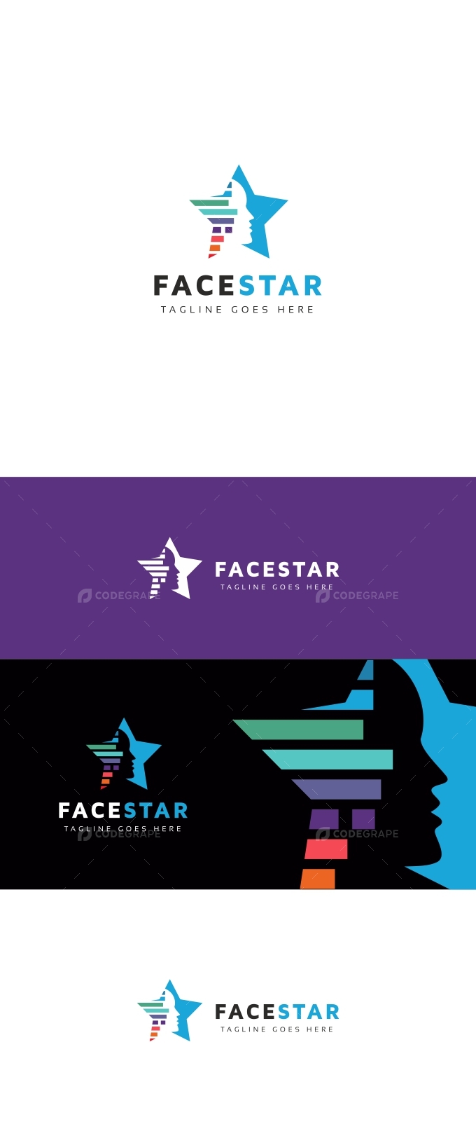 Technology Face Logo