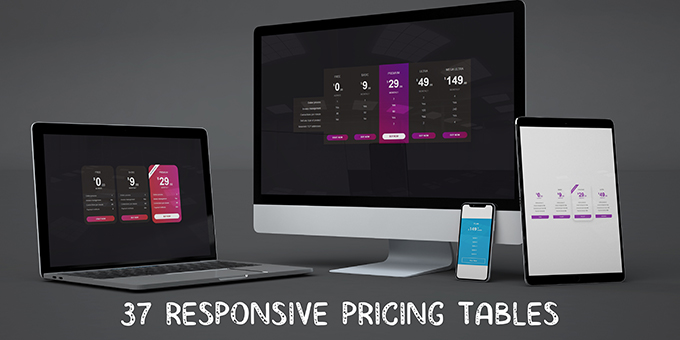 37 Responsive Pricing Tables
