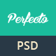 Perfecto PSD - Effective Portfolio and Blog Template