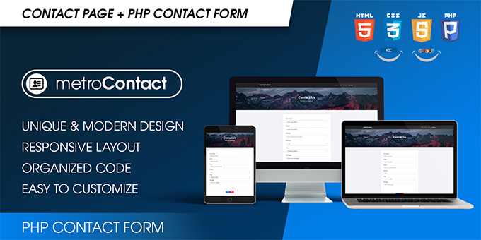 metroContact - PHP Contact Form Template