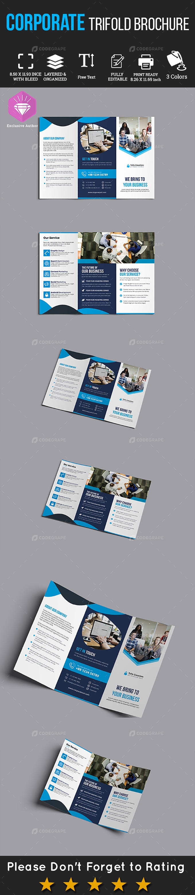 Corporate Trifold Brochure