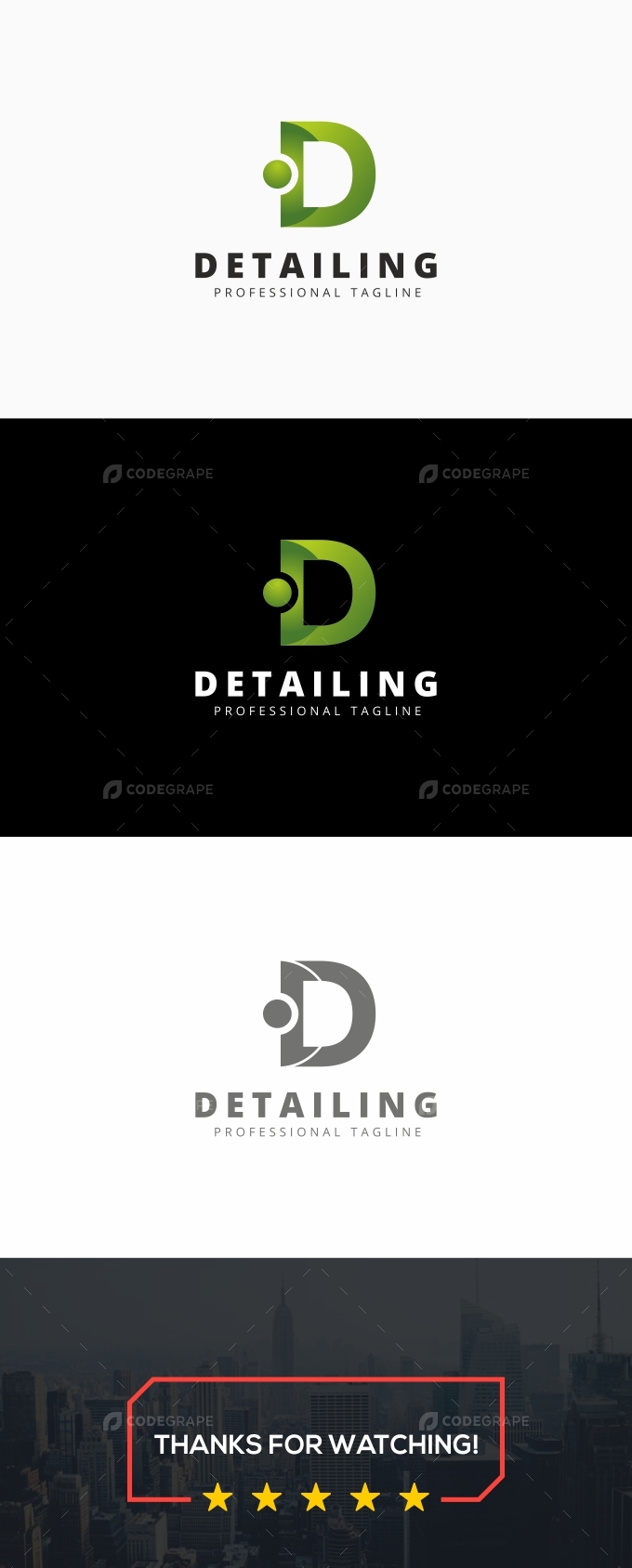 D Letter -  Detailing Logo