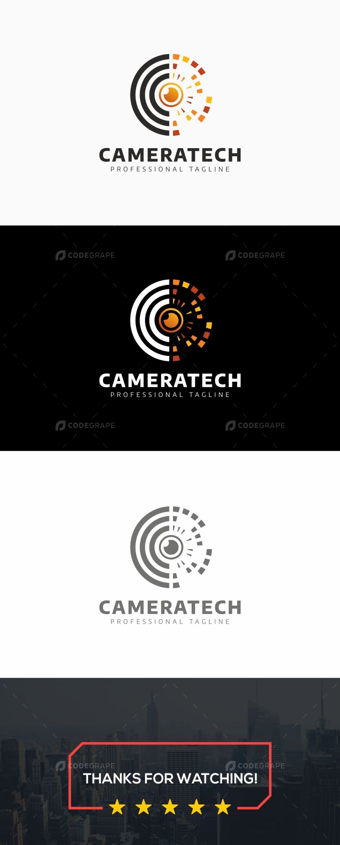 Camera Pixel Logo