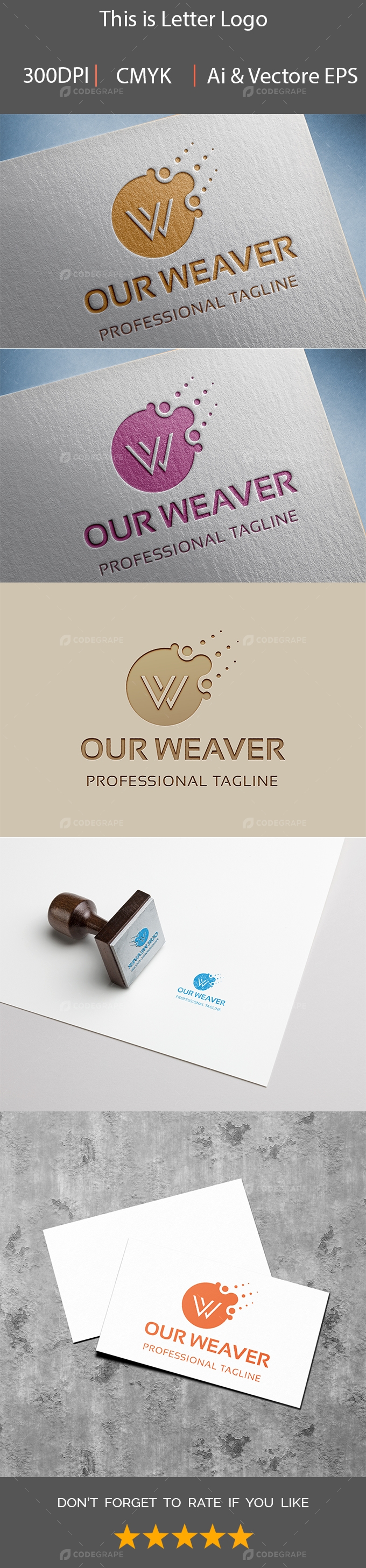 Ourweaver W letter Logo