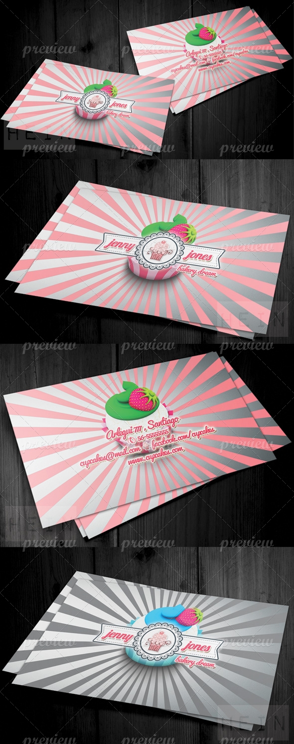Bakery and Cupcakes Business Card