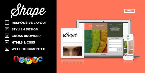 Shape - Professional WordPress Photography Theme
