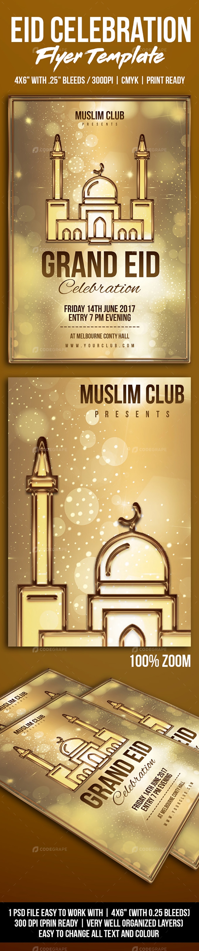 Eid-al-Adha Islamic Celebration Flyer