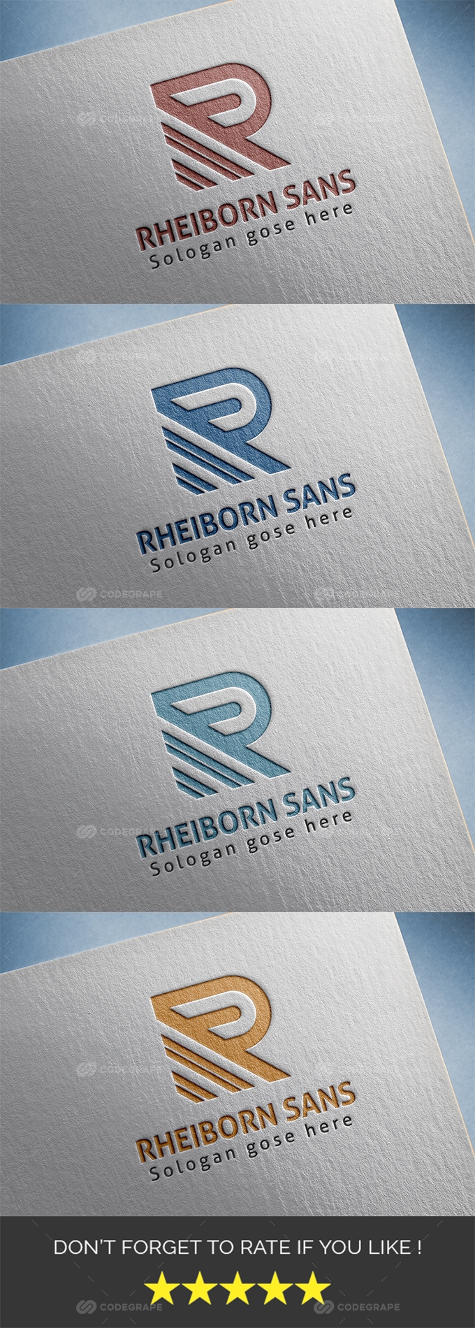Rheiborn Sans (R Letter Logo)