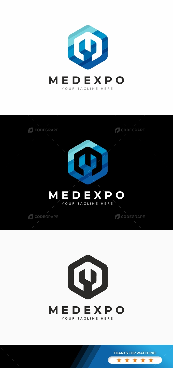 Medexpo M Letter Logo