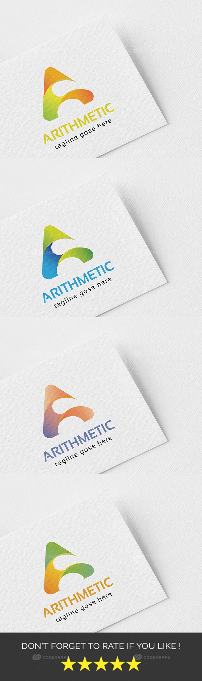 Arithmetic (A Letter logo design)