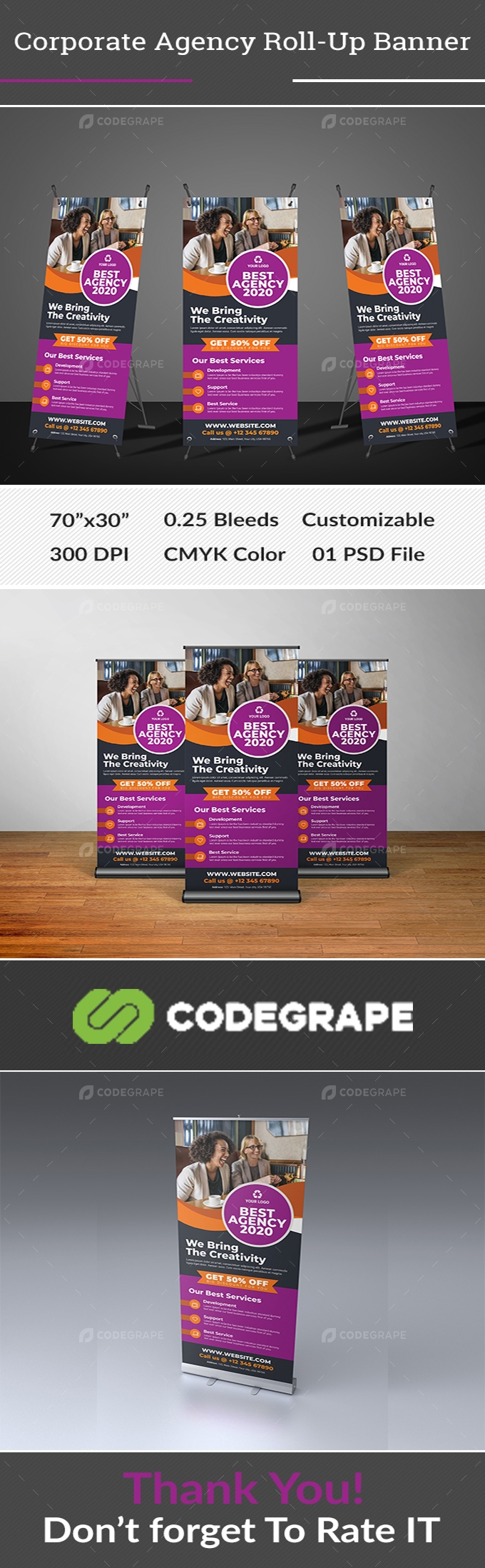 Corporate Agency Roll-Up Banner