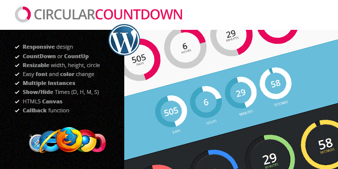 Circular Countdown WordPress Plugin