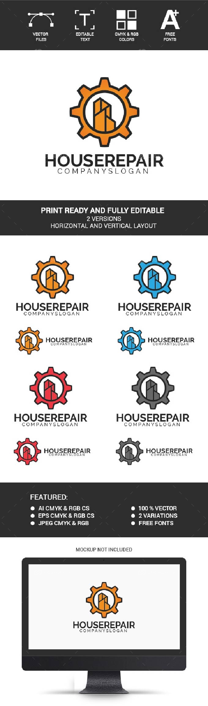 House Repair Logo