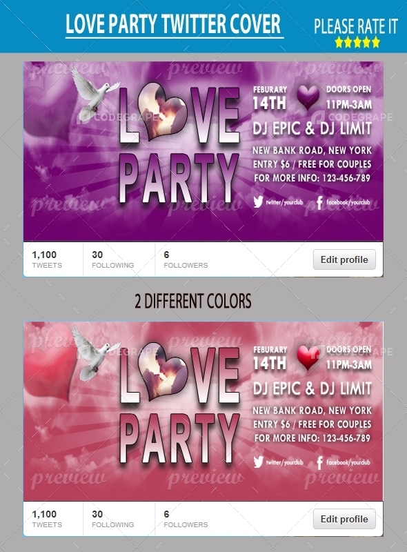 Love Party Twitter Cover