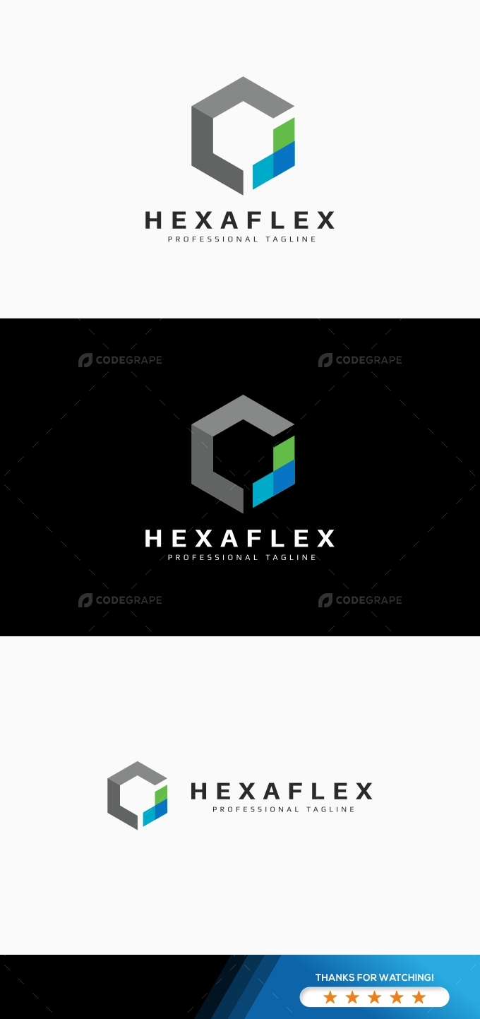 Hexagon Arrow Logo