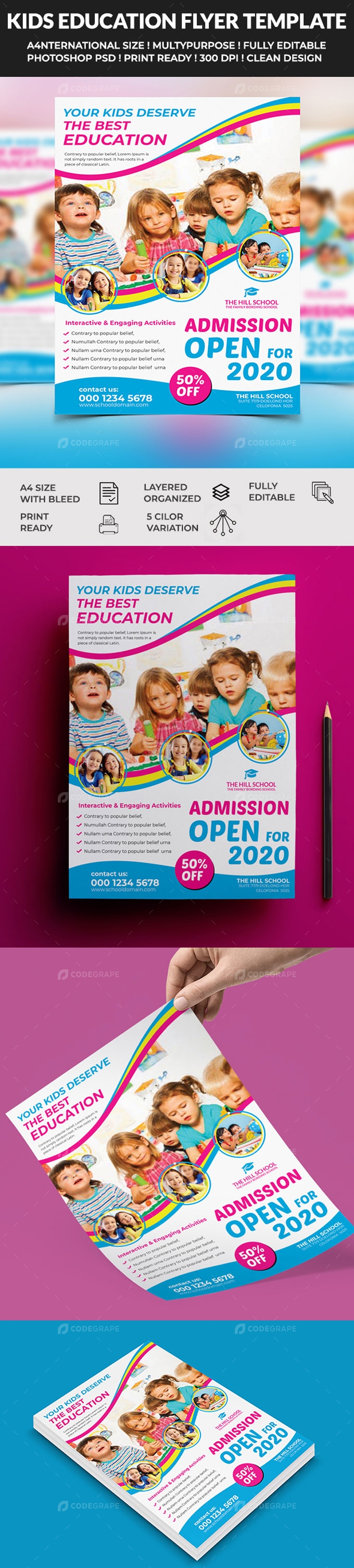 Kids School Education Flyer