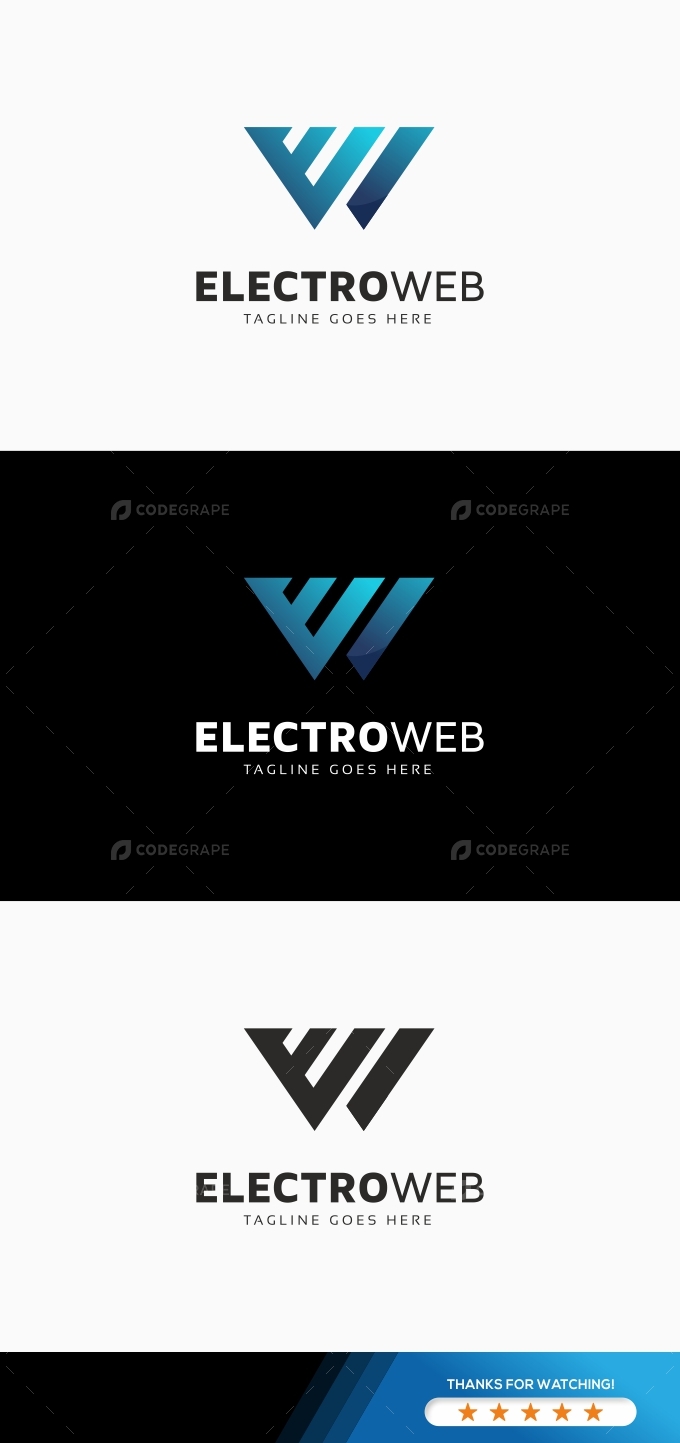 Electro Web - Letter E Logo