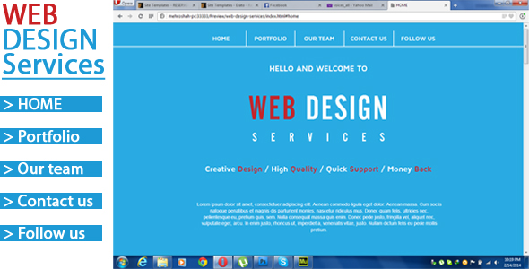Web Design Services - Adobe Muse Website Template