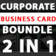 Corporate Business Card Bundle (2 in 1)