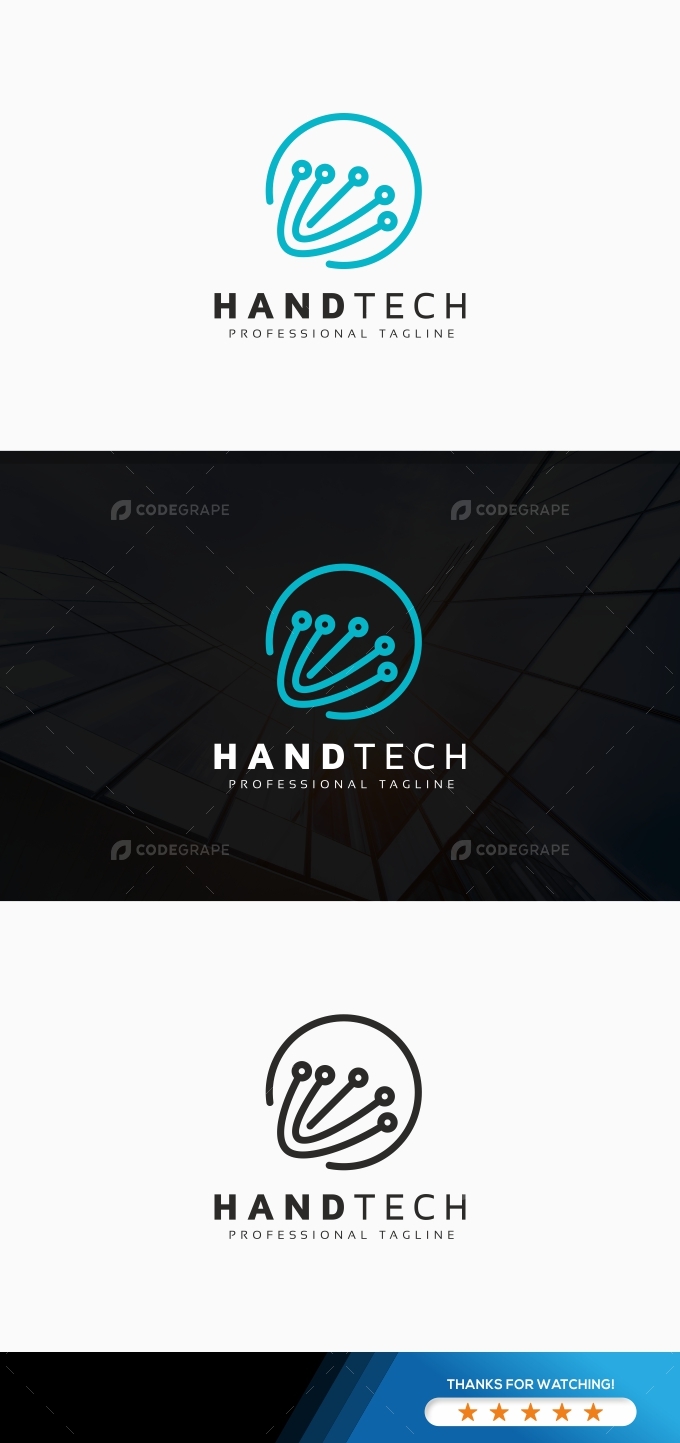 Hand Tech Logo