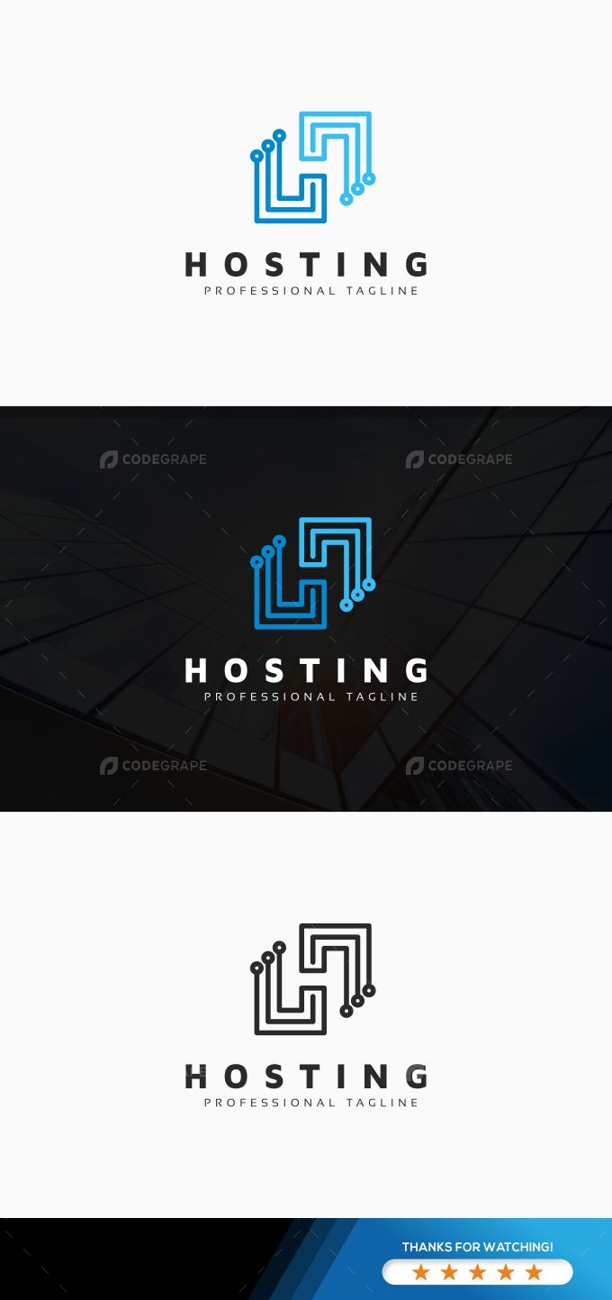 Hosting H Letter Logo