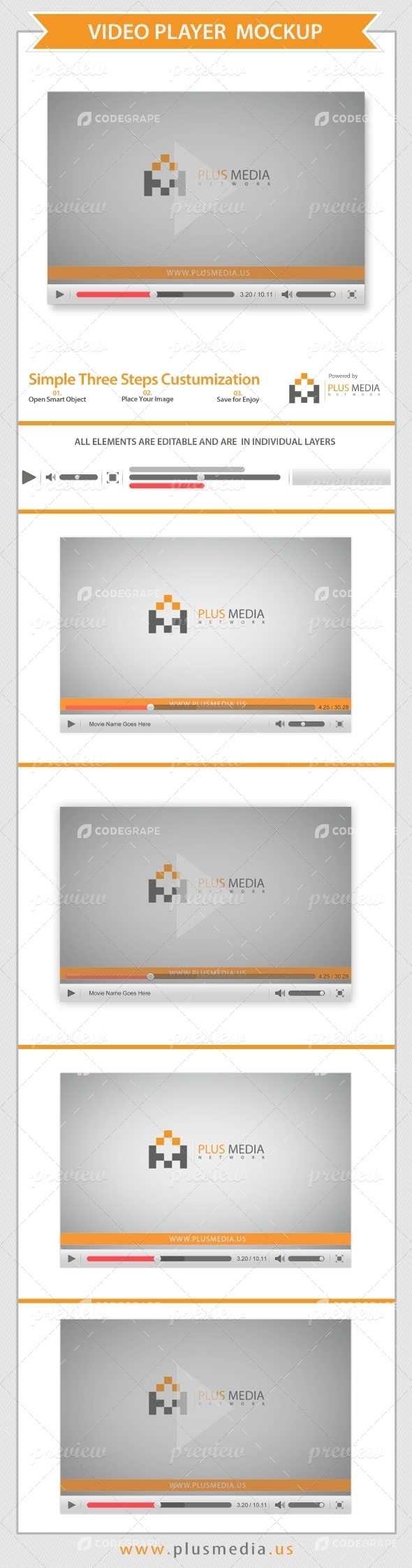 Video Player Mockup