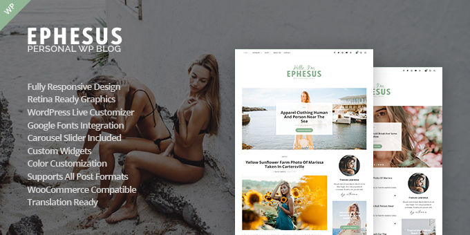 Ephesus - Personal Blog WordPress Theme