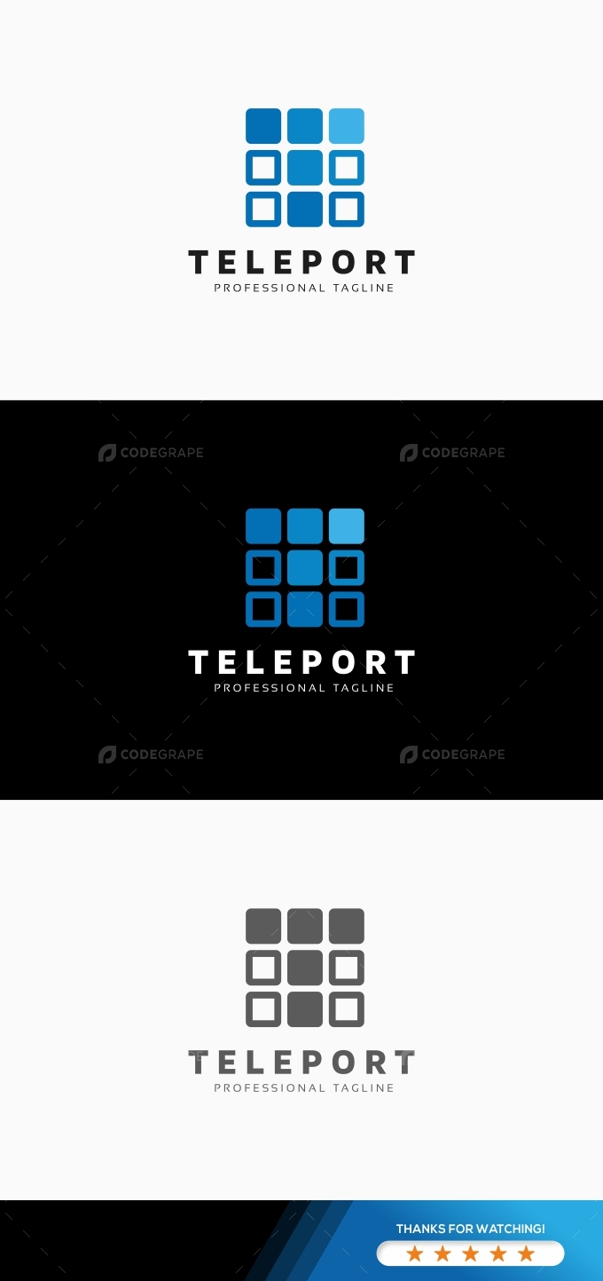 Teleport T Letter Logo