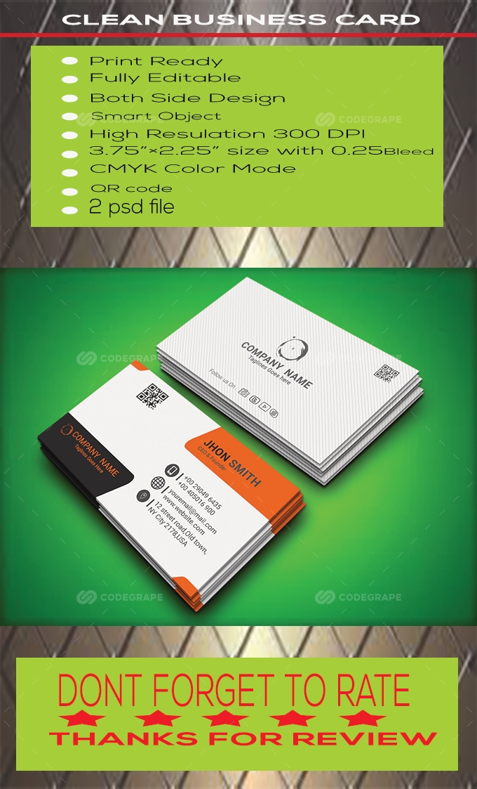 Clean Business Card