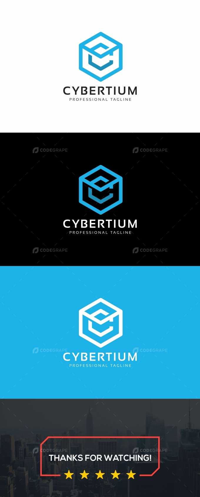 Cybertium-C Letter Logo