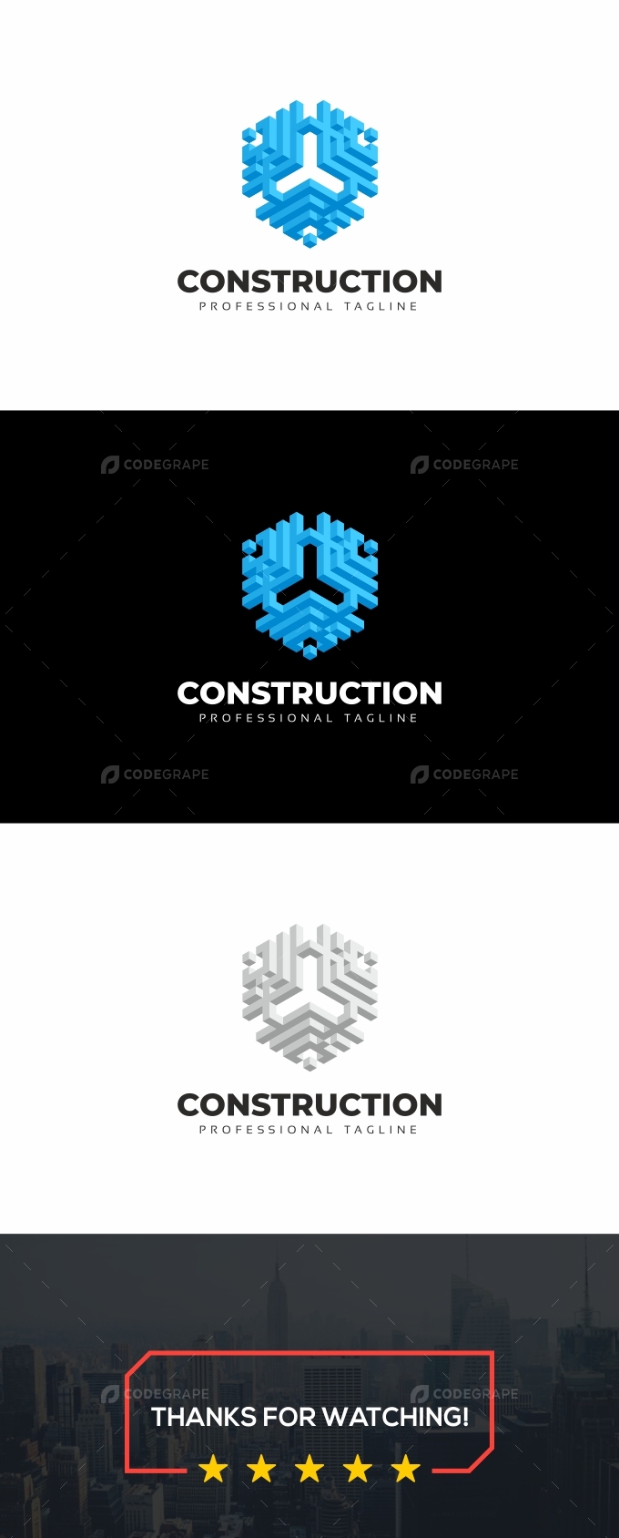 Hexagon Construction Logo
