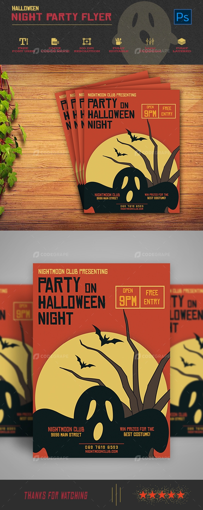 Halloween Party Night Flyer