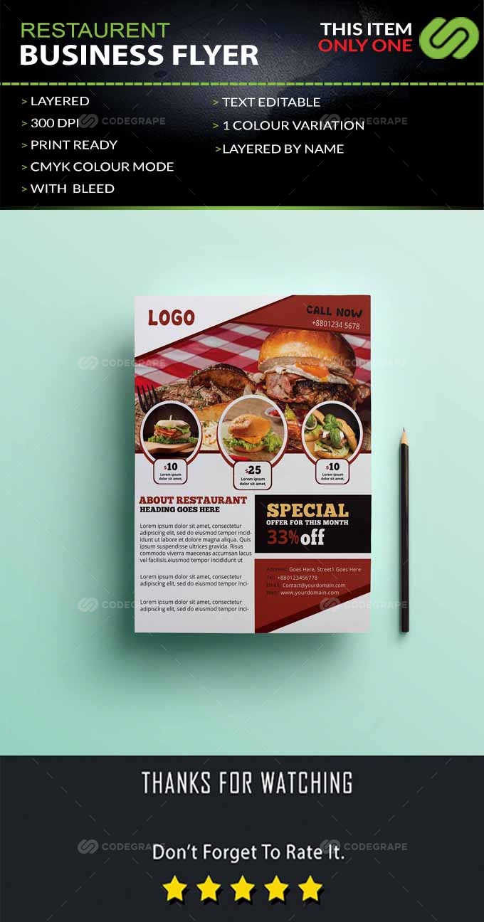 Restaurant Business Flyer