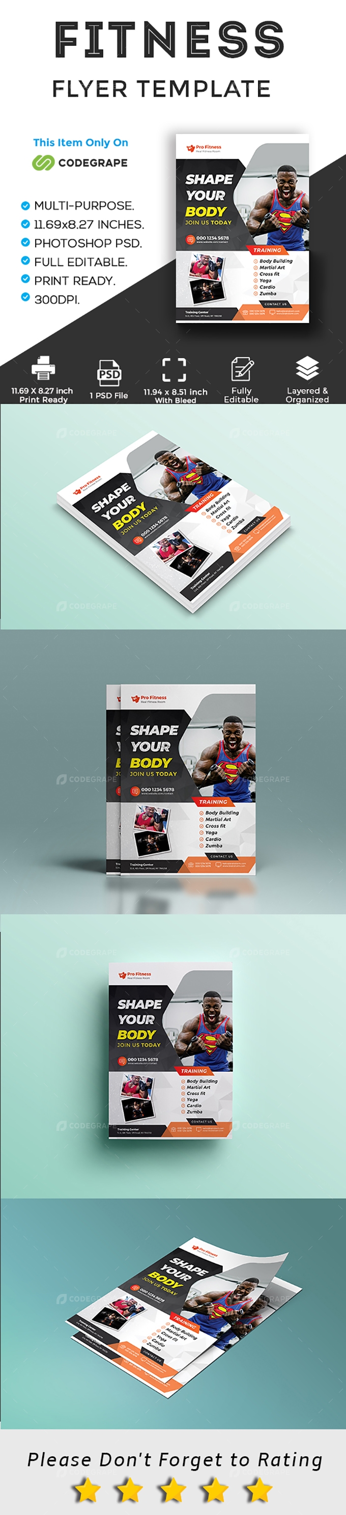 GYM Fitness Flyer Template