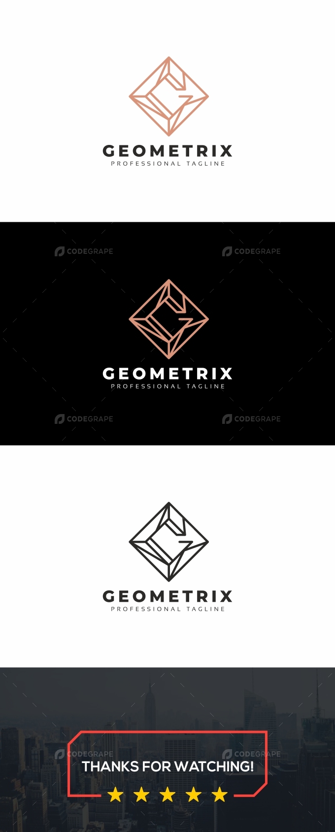 Geometrix-G Letter Logo