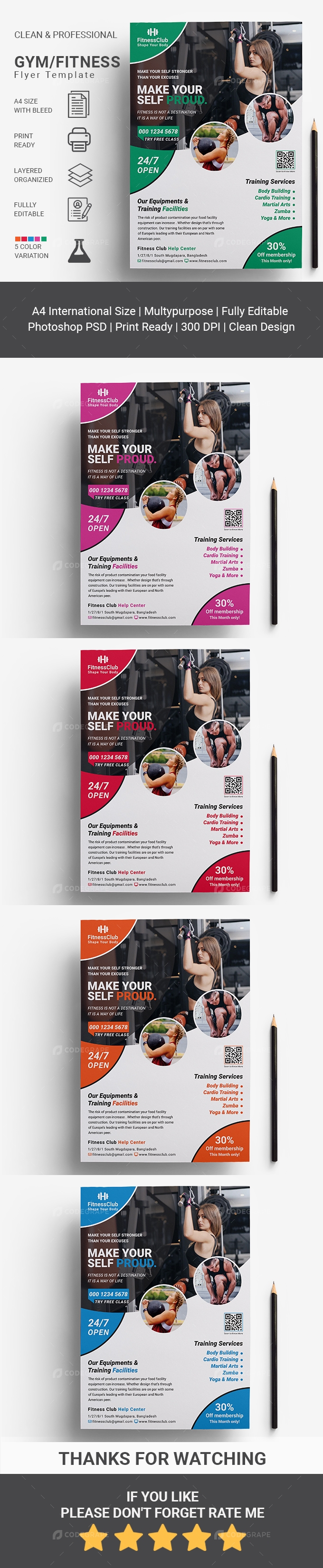 Health & Fitness Flyer Template