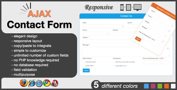 Responsive AJAX Contact Form