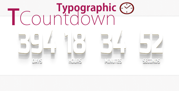TCountdown - Typographic Countdown / jQuery Plugin