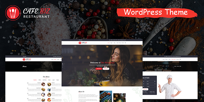 Cafe Biz | Restaurant & Food WordPress Theme