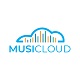 Colorful Sound Wave Music Cloud Logo Design Template