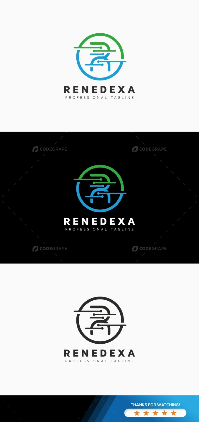 Renedexa R Letter Logo