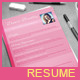 Pink Resume Design