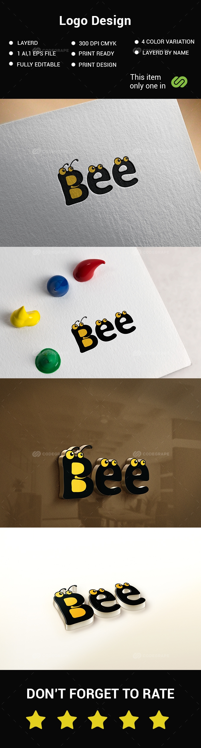 Bee Logo Design