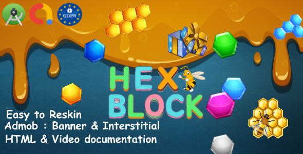 Hex Block Puzzle - Android Studio, Admob, GDPR