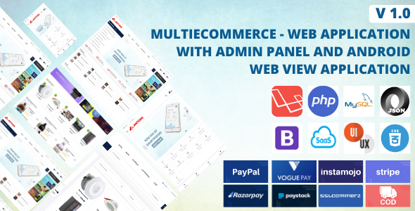 Multi Ecommerce - Web Application And Android App